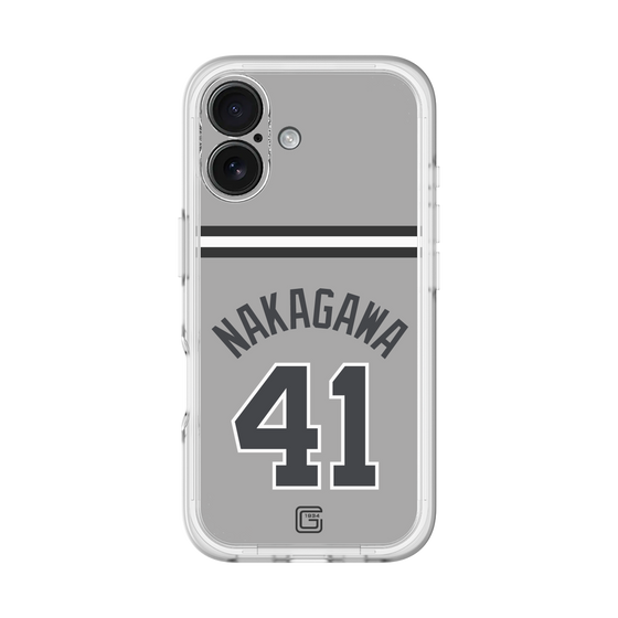 スリムプロテクションプレミアムケース［ 読売ジャイアンツ - #41 NAKAGAWA - ビジター ］