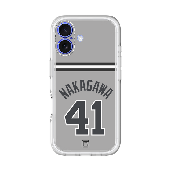 スリムプロテクションプレミアムケース［ 読売ジャイアンツ - #41 NAKAGAWA - ビジター ］