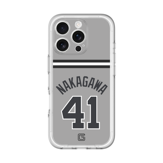 スリムプロテクションプレミアムケース［ 読売ジャイアンツ - #41 NAKAGAWA - ビジター ］