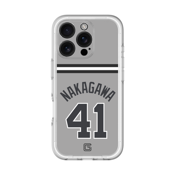 スリムプロテクションプレミアムケース［ 読売ジャイアンツ - #41 NAKAGAWA - ビジター ］