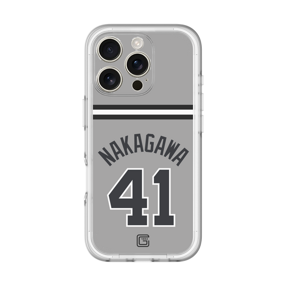 スリムプロテクションプレミアムケース［ 読売ジャイアンツ - #41 NAKAGAWA - ビジター ］