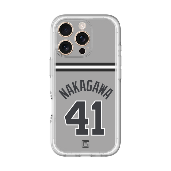 スリムプロテクションプレミアムケース［ 読売ジャイアンツ - #41 NAKAGAWA - ビジター ］