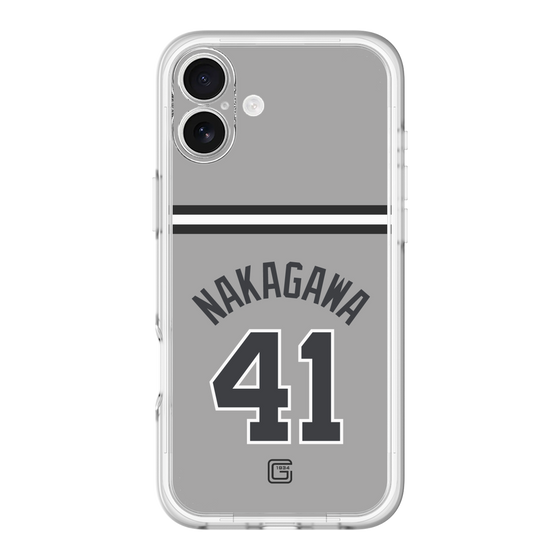 スリムプロテクションプレミアムケース［ 読売ジャイアンツ - #41 NAKAGAWA - ビジター ］