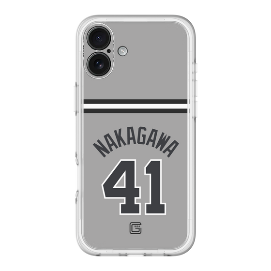 スリムプロテクションプレミアムケース［ 読売ジャイアンツ - #41 NAKAGAWA - ビジター ］