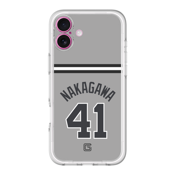 スリムプロテクションプレミアムケース［ 読売ジャイアンツ - #41 NAKAGAWA - ビジター ］