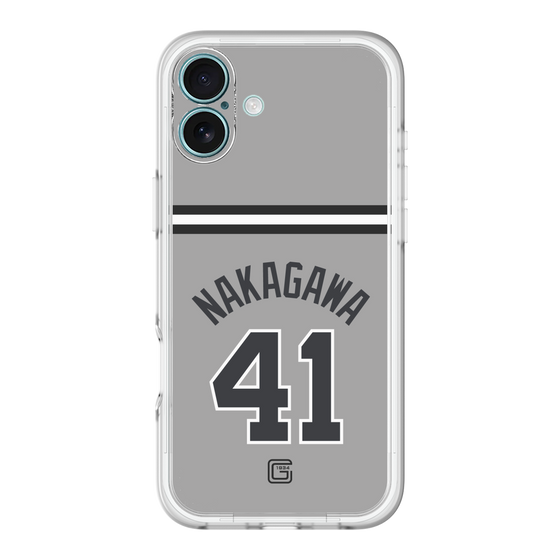 スリムプロテクションプレミアムケース［ 読売ジャイアンツ - #41 NAKAGAWA - ビジター ］