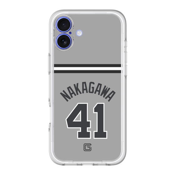 スリムプロテクションプレミアムケース［ 読売ジャイアンツ - #41 NAKAGAWA - ビジター ］