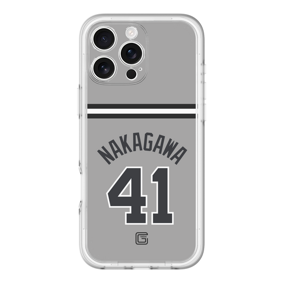 スリムプロテクションプレミアムケース［ 読売ジャイアンツ - #41 NAKAGAWA - ビジター ］