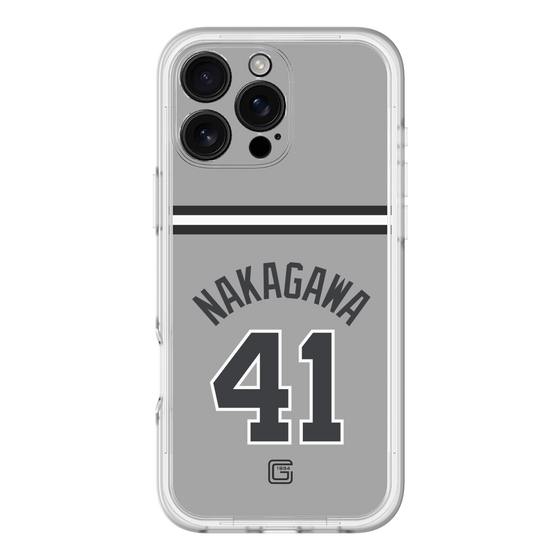 スリムプロテクションプレミアムケース［ 読売ジャイアンツ - #41 NAKAGAWA - ビジター ］