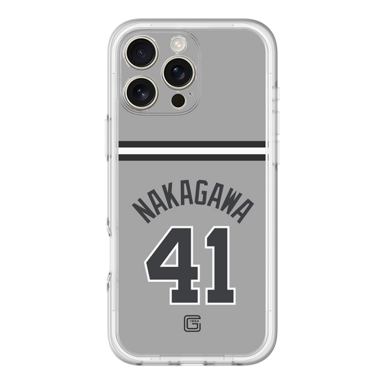 スリムプロテクションプレミアムケース［ 読売ジャイアンツ - #41 NAKAGAWA - ビジター ］