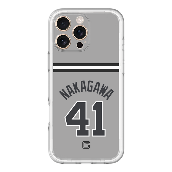 スリムプロテクションプレミアムケース［ 読売ジャイアンツ - #41 NAKAGAWA - ビジター ］