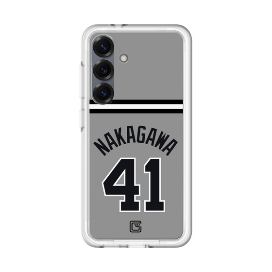 スリムプロテクションプレミアムケース［ 読売ジャイアンツ - #41 NAKAGAWA - ビジター ］