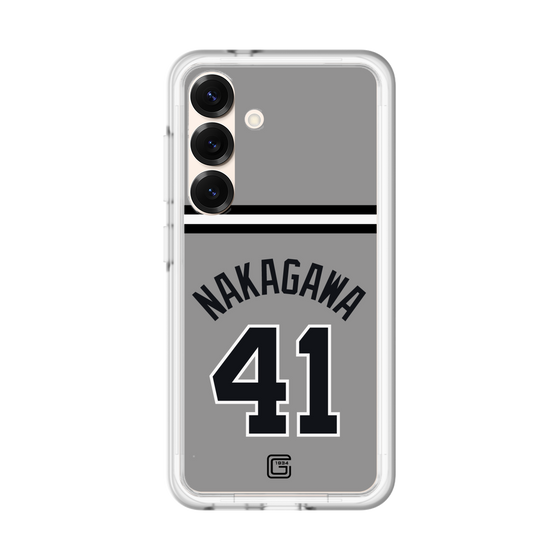 スリムプロテクションプレミアムケース［ 読売ジャイアンツ - #41 NAKAGAWA - ビジター ］
