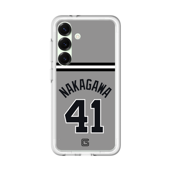 スリムプロテクションプレミアムケース［ 読売ジャイアンツ - #41 NAKAGAWA - ビジター ］