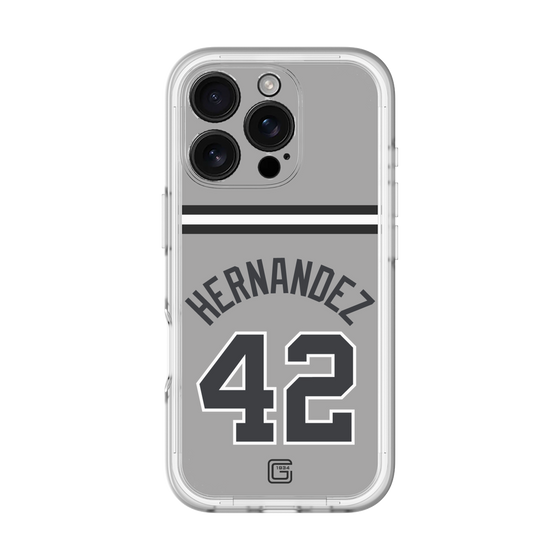 スリムプロテクションプレミアムケース［ 読売ジャイアンツ - #42 HERNANDEZ - ビジター ］