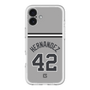 スリムプロテクションプレミアムケース［ 読売ジャイアンツ - #42 HERNANDEZ - ビジター ］