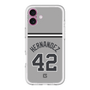スリムプロテクションプレミアムケース［ 読売ジャイアンツ - #42 HERNANDEZ - ビジター ］