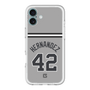 スリムプロテクションプレミアムケース［ 読売ジャイアンツ - #42 HERNANDEZ - ビジター ］