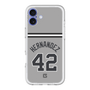 スリムプロテクションプレミアムケース［ 読売ジャイアンツ - #42 HERNANDEZ - ビジター ］