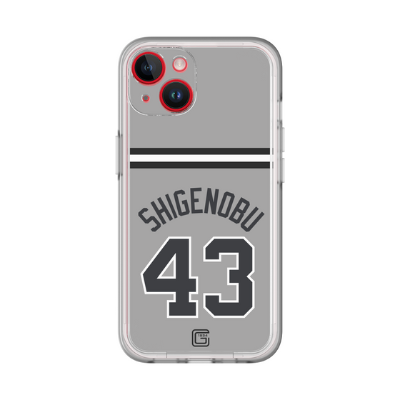 スリムプロテクションプレミアムケース［ 読売ジャイアンツ - #43 SHIGENOBU - ビジター ］