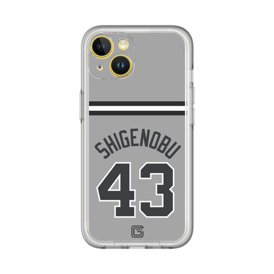 スリムプロテクションプレミアムケース［ 読売ジャイアンツ - #43 SHIGENOBU - ビジター ］