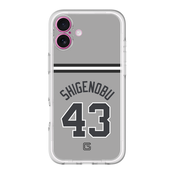 スリムプロテクションプレミアムケース［ 読売ジャイアンツ - #43 SHIGENOBU - ビジター ］