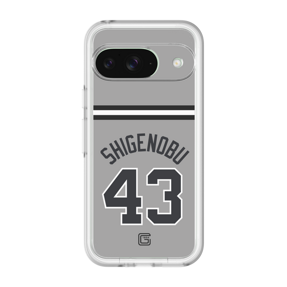 スリムプロテクションプレミアムケース［ 読売ジャイアンツ - #43 SHIGENOBU - ビジター ］