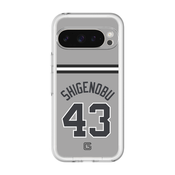 スリムプロテクションプレミアムケース［ 読売ジャイアンツ - #43 SHIGENOBU - ビジター ］