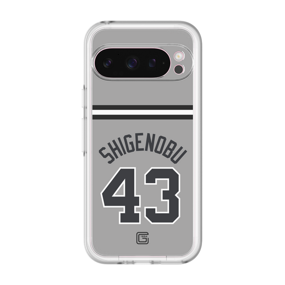 スリムプロテクションプレミアムケース［ 読売ジャイアンツ - #43 SHIGENOBU - ビジター ］
