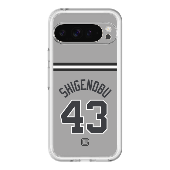 スリムプロテクションプレミアムケース［ 読売ジャイアンツ - #43 SHIGENOBU - ビジター ］