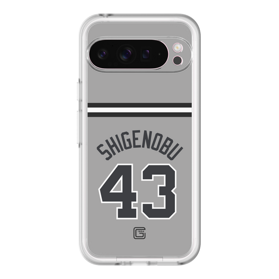 スリムプロテクションプレミアムケース［ 読売ジャイアンツ - #43 SHIGENOBU - ビジター ］