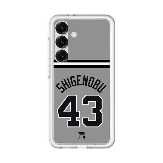 スリムプロテクションプレミアムケース［ 読売ジャイアンツ - #43 SHIGENOBU - ビジター ］