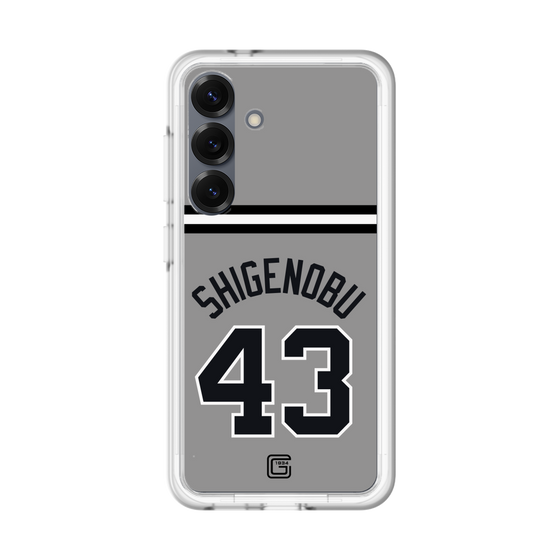 スリムプロテクションプレミアムケース［ 読売ジャイアンツ - #43 SHIGENOBU - ビジター ］