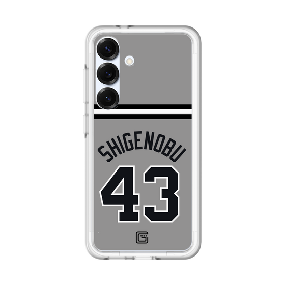 スリムプロテクションプレミアムケース［ 読売ジャイアンツ - #43 SHIGENOBU - ビジター ］
