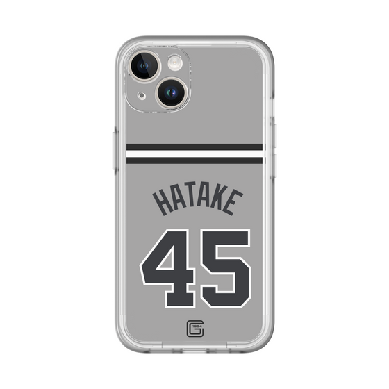 スリムプロテクションプレミアムケース［ 読売ジャイアンツ - #45 HATAKE - ビジター ］