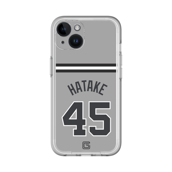 スリムプロテクションプレミアムケース［ 読売ジャイアンツ - #45 HATAKE - ビジター ］