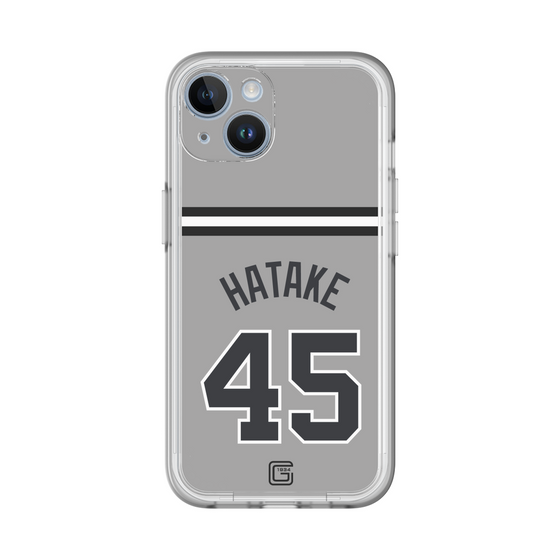 スリムプロテクションプレミアムケース［ 読売ジャイアンツ - #45 HATAKE - ビジター ］