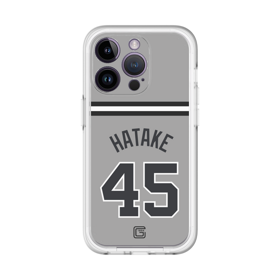 スリムプロテクションプレミアムケース［ 読売ジャイアンツ - #45 HATAKE - ビジター ］