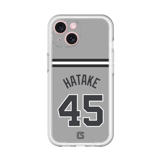 スリムプロテクションプレミアムケース［ 読売ジャイアンツ - #45 HATAKE - ビジター ］