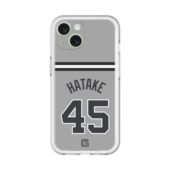 スリムプロテクションプレミアムケース［ 読売ジャイアンツ - #45 HATAKE - ビジター ］
