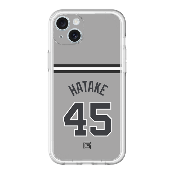 スリムプロテクションプレミアムケース［ 読売ジャイアンツ - #45 HATAKE - ビジター ］