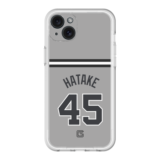スリムプロテクションプレミアムケース［ 読売ジャイアンツ - #45 HATAKE - ビジター ］