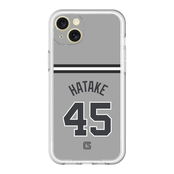 スリムプロテクションプレミアムケース［ 読売ジャイアンツ - #45 HATAKE - ビジター ］