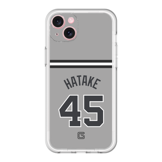 スリムプロテクションプレミアムケース［ 読売ジャイアンツ - #45 HATAKE - ビジター ］