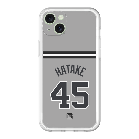スリムプロテクションプレミアムケース［ 読売ジャイアンツ - #45 HATAKE - ビジター ］