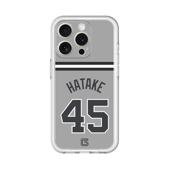 スリムプロテクションプレミアムケース［ 読売ジャイアンツ - #45 HATAKE - ビジター ］