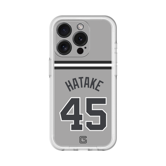 スリムプロテクションプレミアムケース［ 読売ジャイアンツ - #45 HATAKE - ビジター ］