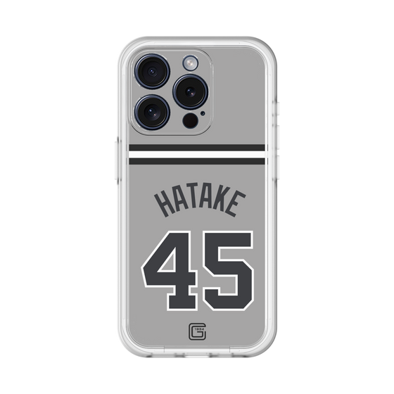 スリムプロテクションプレミアムケース［ 読売ジャイアンツ - #45 HATAKE - ビジター ］