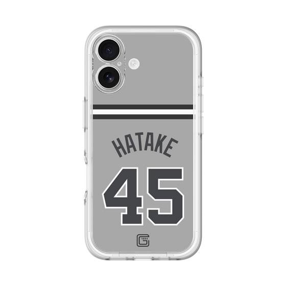 スリムプロテクションプレミアムケース［ 読売ジャイアンツ - #45 HATAKE - ビジター ］