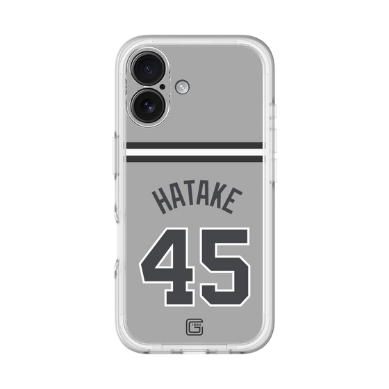 スリムプロテクションプレミアムケース［ 読売ジャイアンツ - #45 HATAKE - ビジター ］